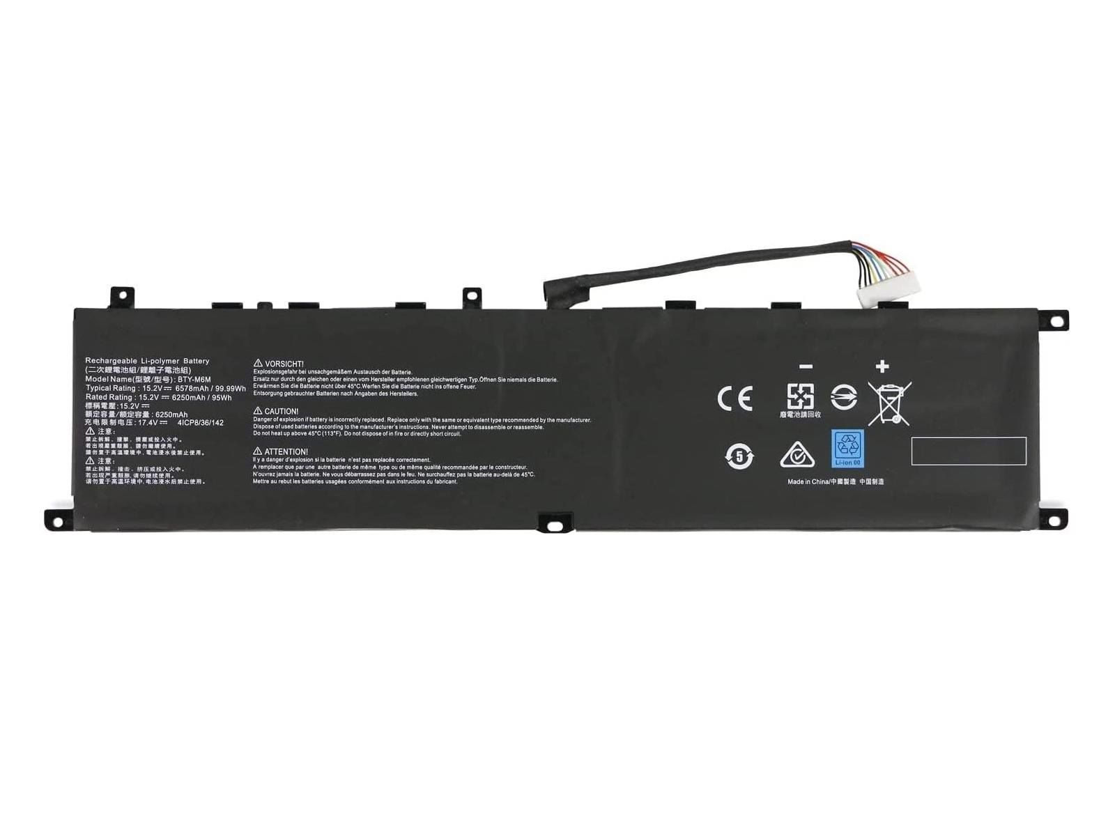 RETRO MSI BTY-M6M Notebook Bataryası