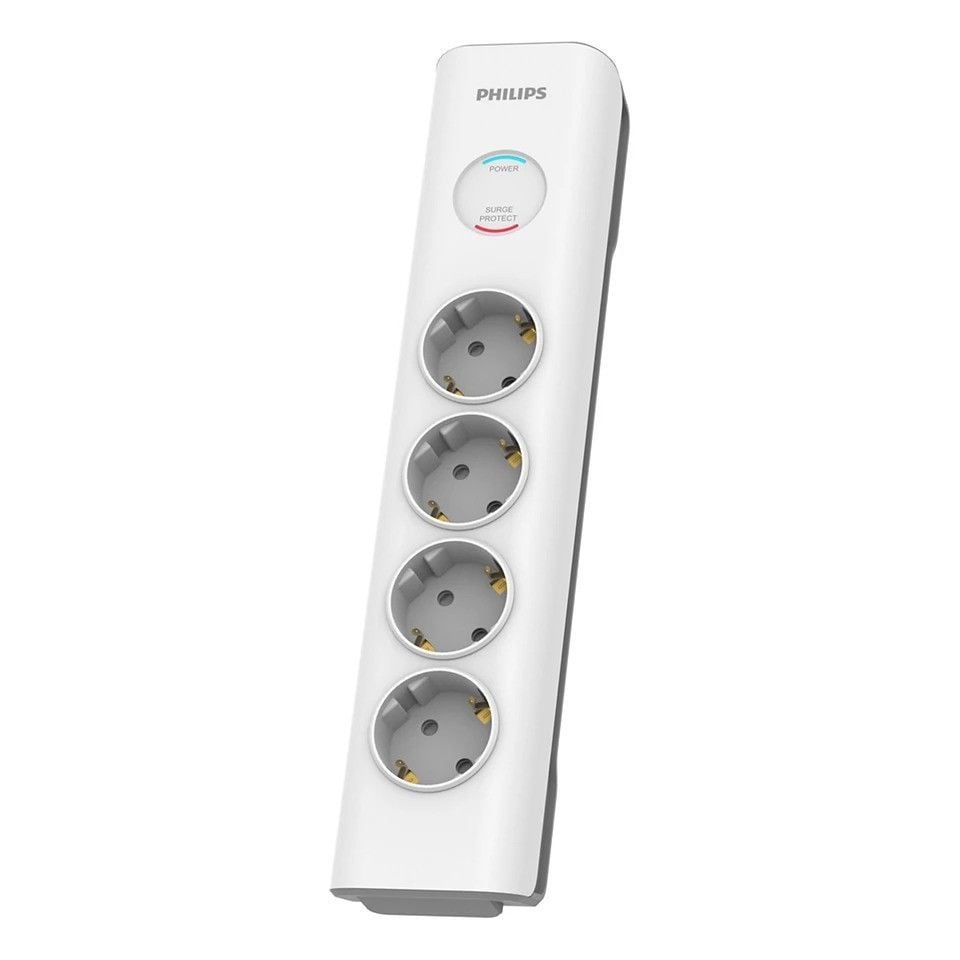 PHILIPS SPN7040WA/62 600J 4'LÜ / 2M AKIM KORUMALI PRİZ